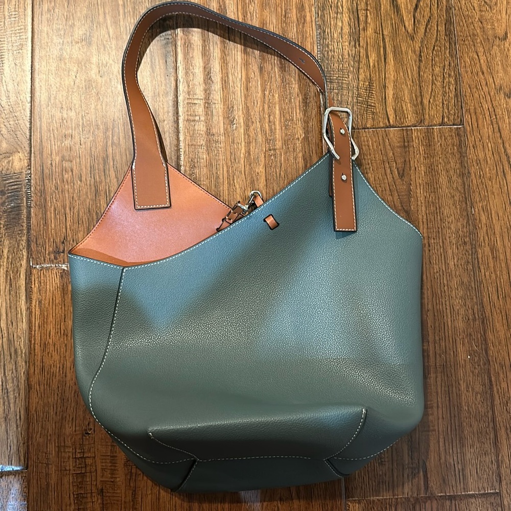 ALL REAL LEATHER turquoise purse!